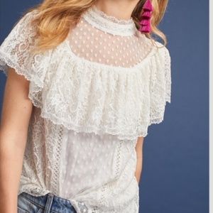 Anthropologie Maddalyn Lace Blouse- Sold Out!
